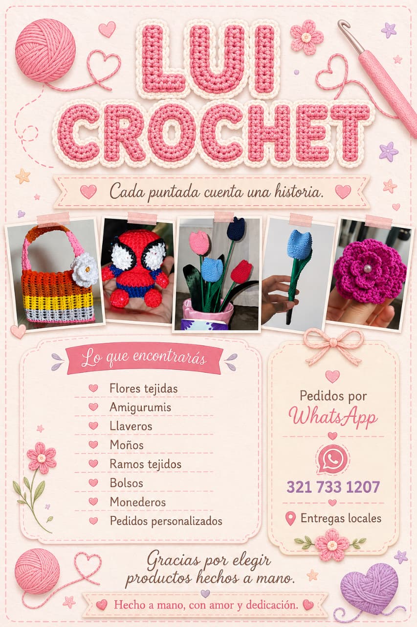 Lui Crochet: hecho a mano, con amor y dedicación